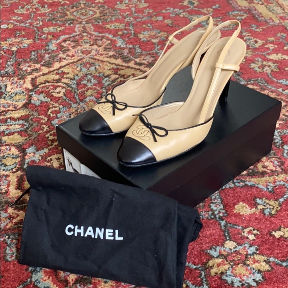 Authentic Chanel Slingbacks